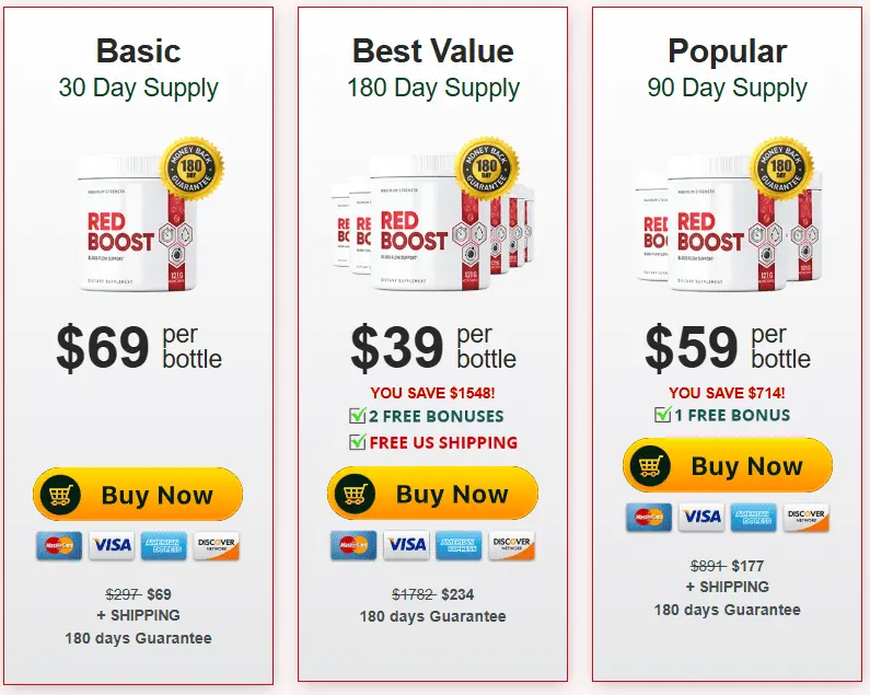 red boost price